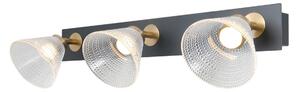 Italux WL-34393-3-BK-HBR LED bodové stropní svítidlo Orella | 12W LED | 750lm | 3000K