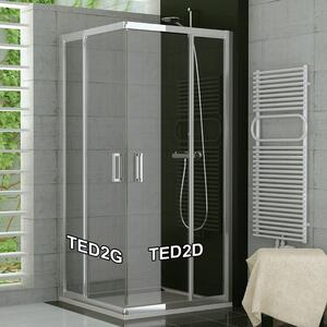 SanSwiss TED2D 0900 50 07 Pravý díl sprchového koutu 90 cm, aluchrom/sklo