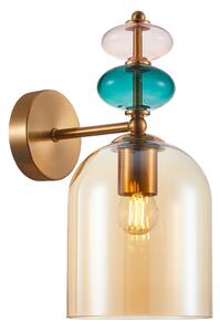 Italux WL-30263-1B-BRO-AMB nástěnné svítidlo Busco E27