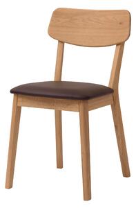 Jídelní židle Vilnius hnědá koženka