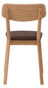 Jídelní židle Vilnius hnědá koženka