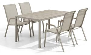 Vikio Zahradní jídelní set 150x90 pro 4 osoby bežová AZS156BE-4