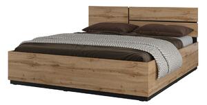 Postel CROSS S (typ 32) dub Wotan/černá 180x200