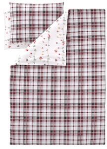 Livarno® Ložní povlečení z jemného flanelu, 240 x 220 cm, 70 x 90 cm (kostka/girlanda) (100413035004)