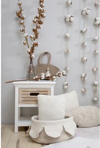 Bavlněný košík Petals Ivory - Natural