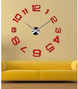 Moderní nalepovací nástěnné hodiny | 3D hodiny 12S053-Wanduhr HEU-