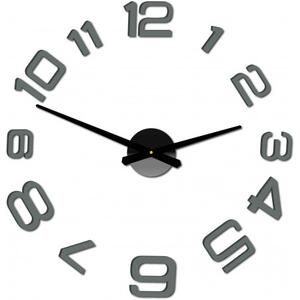 Moderní nalepovací nástěnné hodiny | 3D hodiny 12S053-Wanduhr HEU-