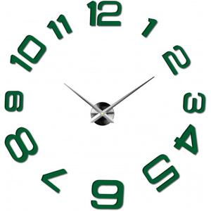 Moderní nalepovací nástěnné hodiny | 3D hodiny 12S053-Wanduhr HEU-