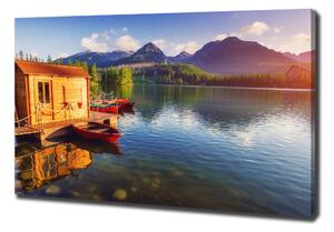 Foto obraz na plátně do obýváku Jezero v horách oc-132044715