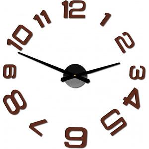 Moderní nalepovací nástěnné hodiny | 3D hodiny 12S053-Wanduhr HEU-