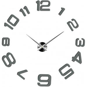 Moderní nalepovací nástěnné hodiny | 3D hodiny 12S053-Wanduhr HEU-