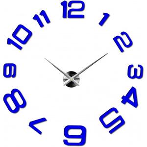 Moderní nalepovací nástěnné hodiny | 3D hodiny 12S053-Wanduhr HEU-