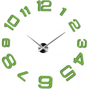 Moderní nalepovací nástěnné hodiny | 3D hodiny 12S053-Wanduhr HEU-
