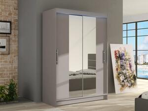 Skříň s posuvnými dveřmi a zrcadlem Ada II, Barva: kašmír, Osvětlení: osvětlení LED RGB - barevné Mirjan24 5903211404733