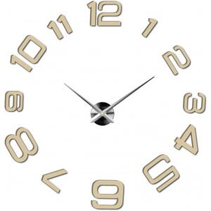 Moderní nalepovací nástěnné hodiny | 3D hodiny 12S053-Wanduhr HEU-