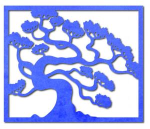 Dřevěný obraz na stěnu strom bonsai z překližky topol Drázský l 3DHODINY PR0214 HEU+