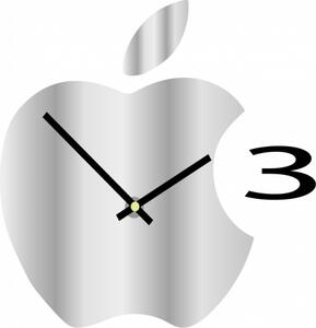 Nástěnné hodiny plastové do kuchyně APPLE, 35x35 cm l 3D hodiny X0021-HEU-