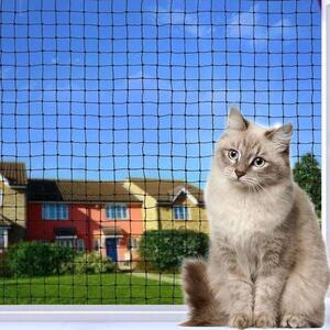 Robustní síťka pro kočky na balkon a terasu (4x10 m) – pevná síť z ocelového drátu