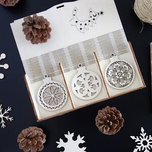 Vánoční ozdoby ze dřeva a plastu, vánoční dekorace dřevěné, dřevěné doplňky PR0107-Christmas decoratio HEU-