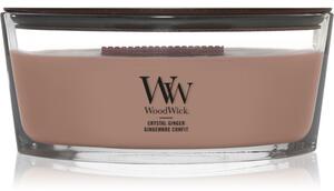 Woodwick Crystal Ginger vonná svíčka s dřevěným knotem 453.6 g