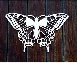 XL 750 X 459 mm. Noční motýl vyřezávaný z dřevěné překližky LEOPARTID l XMOMO PR0170 HEU- XLL 1100 X 647 MM