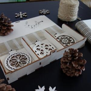 Vánoční ozdoby ze dřeva a plastu, vánoční dekorace dřevěné, dřevěné doplňky PR0107-Christmas decoratio HEU-