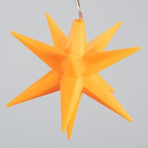 Nexos Vánoční LED hvězdy - oranžové, 10 LED