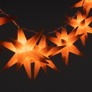 Nexos Vánoční LED hvězdy - oranžové, 10 LED