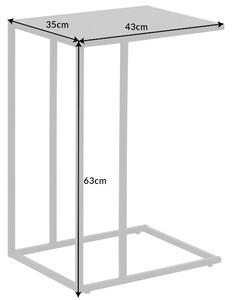 Designový odkládací stolek Maille 43 cm černý jasan