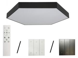 LED Stropní svítidlo LED/200W/230V 3000/4000/6500K pr. 100 cm černá