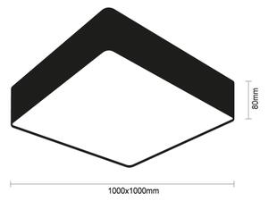 LED Stropní svítidlo LED/340W/230V 3000/4000/6500K 100x100 cm černá