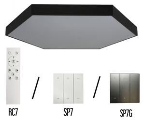 LED Stropní svítidlo LED/240W/230V 3000/4000/6500K pr. 120 cm černá
