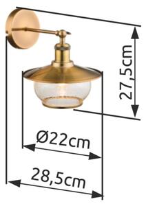 Globo 69030W - Nástěnné svítidlo 1xE27/60W
