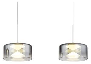 Globo 16024-4WR - LED Lustr na lanku BELINDA LED/24W/230V bílá/kouřová