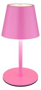 Globo 58488P-LED Stm dot nab ven stolní lampa VANNIE 3W/5V IP54 1800mAh růžová