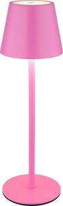 Globo 58488P-LED Stm dot nab ven stolní lampa VANNIE 3W/5V IP54 1800mAh růžová