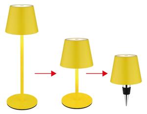 Globo 58488Y-LED Stm dot nab ven stolní lampa VANNIE 3W/5V IP54 1800mAh žlutá