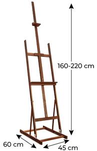 Allboards,Nastavitelný dřevěný stojan 220 cm - barva palisandr,EW04
