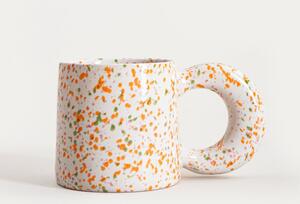 Hrnek MORNE bílý / oranžový 772580 300 ml