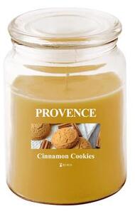 Provence Vonná svíčka ve skle PROVENCE 95 hodin skořicové sušenky