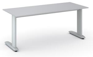 Kancelářský psací stůl PRIMO FLEXIBLE 1800 x 800 mm, šedá