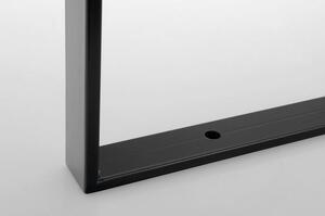 Sapho Podpěrná konzole 49x33x4 cm pod desku, 1 kus černá matná 30370