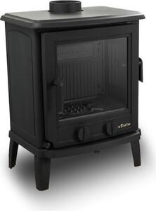 Krbová kamna NORDflam BRENO s boním pikládáním, 10 kW, erná