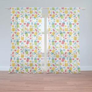 Sablio Záclony Dětské obrázky: 2ks 150x250cm