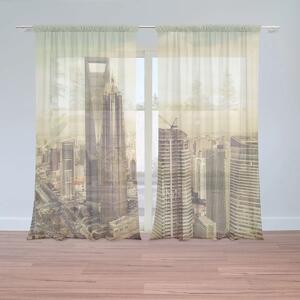 Sablio Záclony Mrakodrapy 4: 2ks 150x250cm