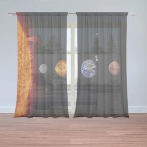 Sablio Záclony Planety a slunce: 2ks 150x250cm