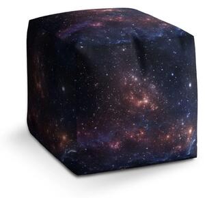 Sablio Taburet Cube Noční obloha - 40x40x40 cm