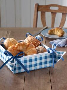 HELU Košík na chléb, modrá/bílá