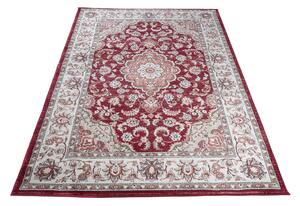 Makro Abra Kusový koberec klasický DUBAI Z287A červený Rozměr: 80x150 cm