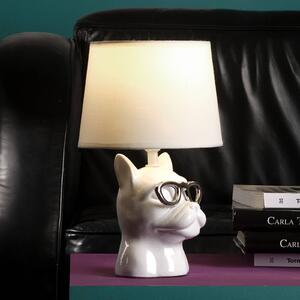 Stolní lampa Biagio, bílá, keramika, výška 29 cm, E14
